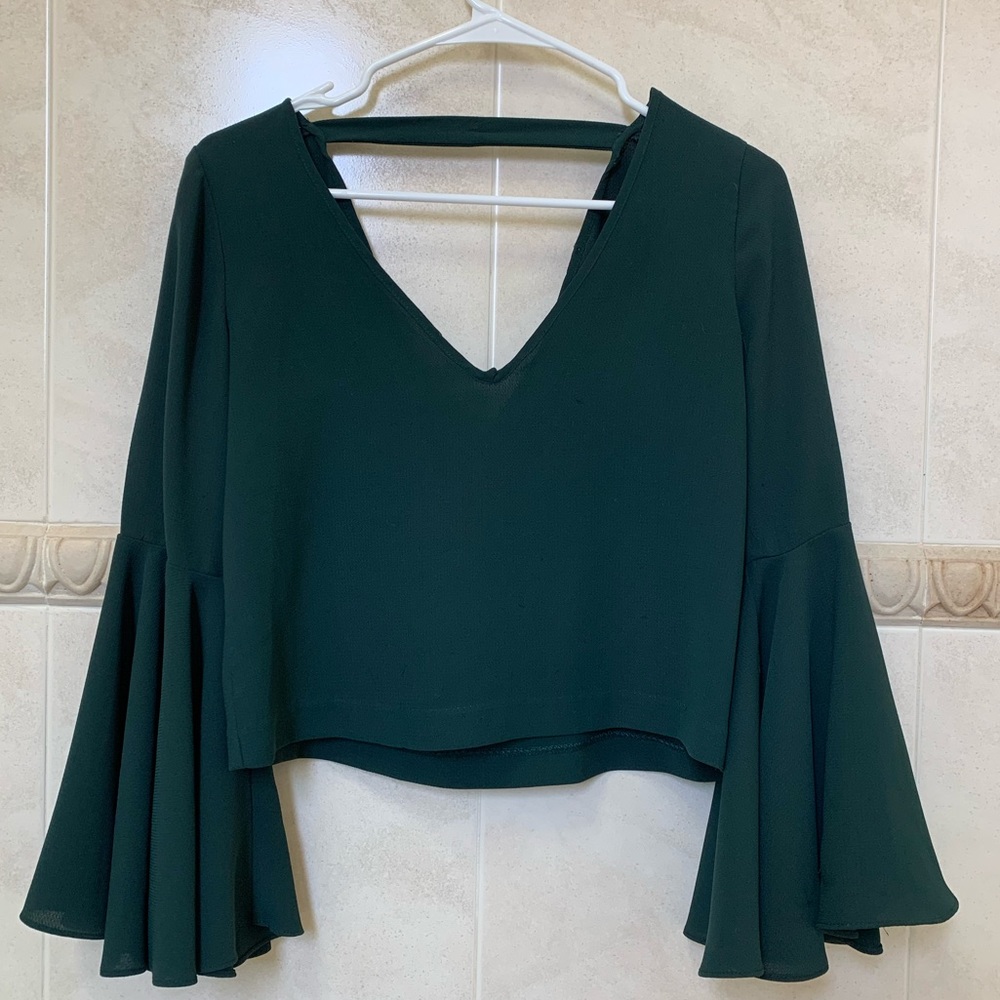 Zara green top